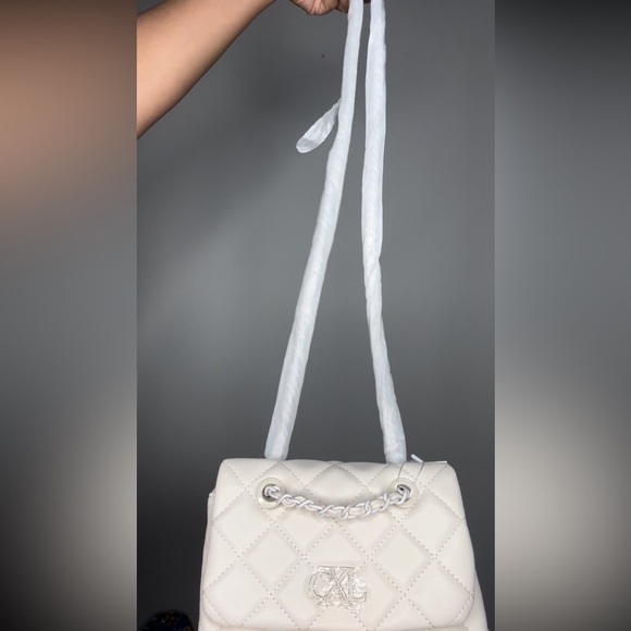 NWT Christian Lacroix Bekon Diamond Quilt Color Bone Crossbody Handbag NWT - Picture 8 of 8